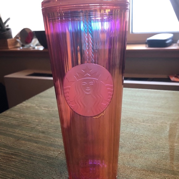 ★ Starbucks Pink Holographic Tumbler ★ NWT